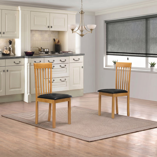 Atlas Dropleaf Dining Chairs (2s) - Oak (Set of 2)
