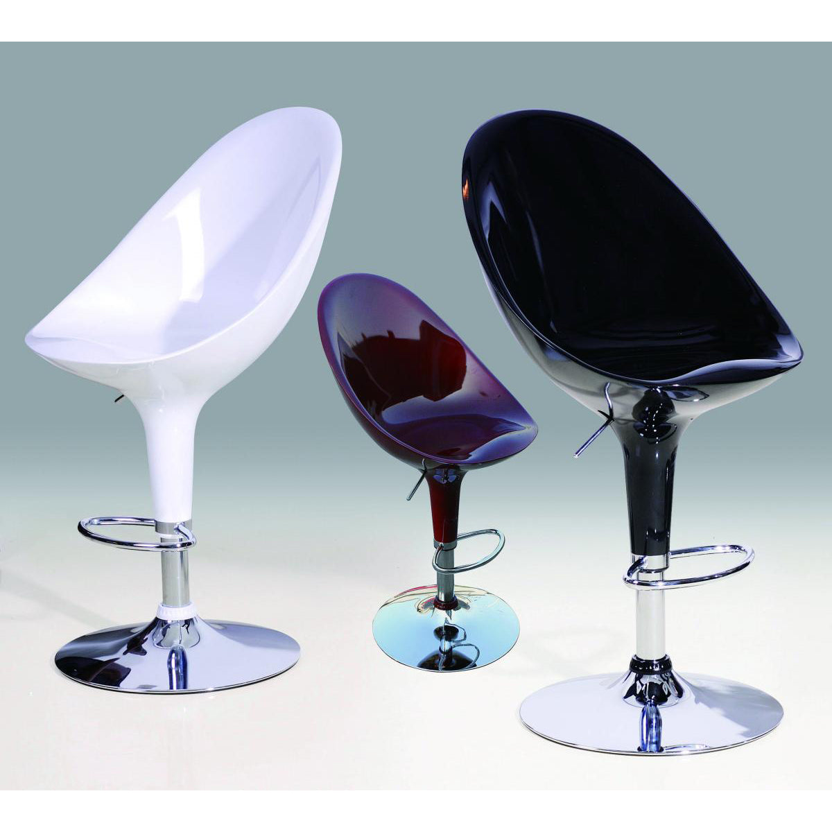Bar Stool Model 5 (Sold in Pairs) - Black (Set of 2)