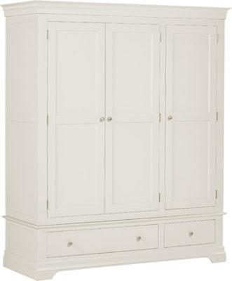 Bordeaux Ivory 3 Door Wardrobe