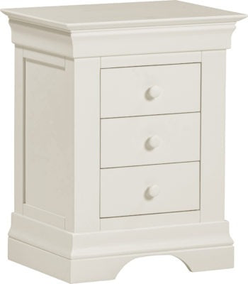 Bordeaux Ivory 3 Drawer Bedside