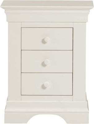 Bordeaux Ivory 3 Drawer Bedside