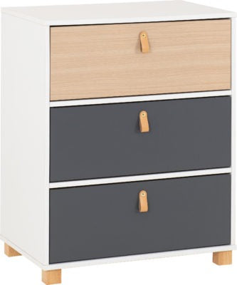 Brooklyn 3 Drawer Bedside