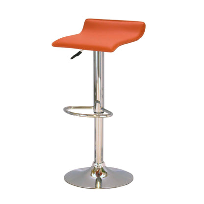 Bar Stool Model 8 (Sold in Pairs) - Orange (Set of 2)