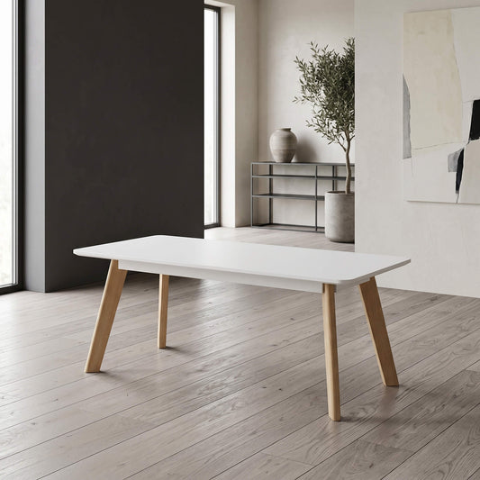 Belgium Rectangle Coffee Table White