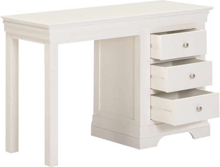 Bordeaux 3 Drawer Dressing Table - Ivory