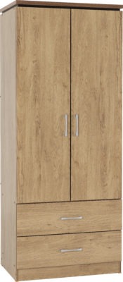 Charles 2 Door 2 Drawer Wardrobe