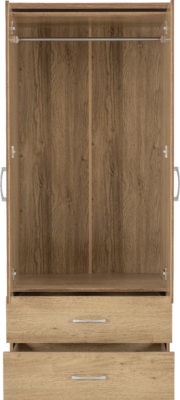 Charles 2 Door 2 Drawer Wardrobe