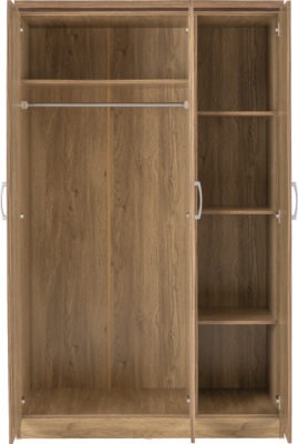 Charles 3 Door All Hanging Mirrored Wardrobe