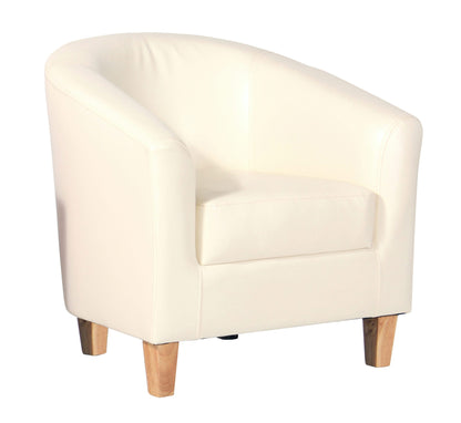 Claridon 1 Seater Sofa PU - Cream
