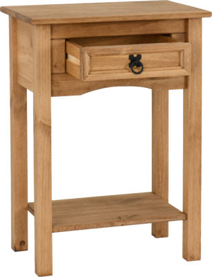 Corona 1 Drawer Console Table with Shelf