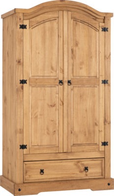 Corona 2 Door 1 Drawer Wardrobe