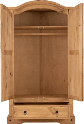 Corona 2 Door 1 Drawer Wardrobe