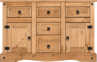 Corona 2 Door 5 Drawer Sideboard