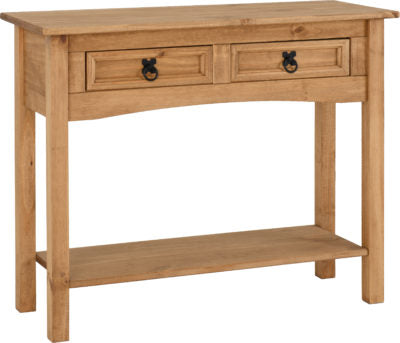 Corona 2 Drawer Console Table With Shelf