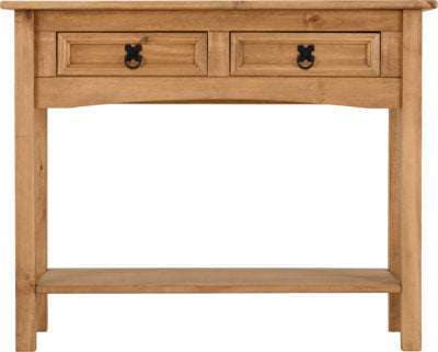 Corona 2 Drawer Console Table With Shelf