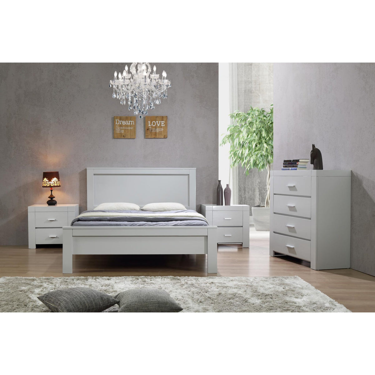 California Bed Grey