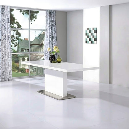 Chaffee Dining Table White High Gloss