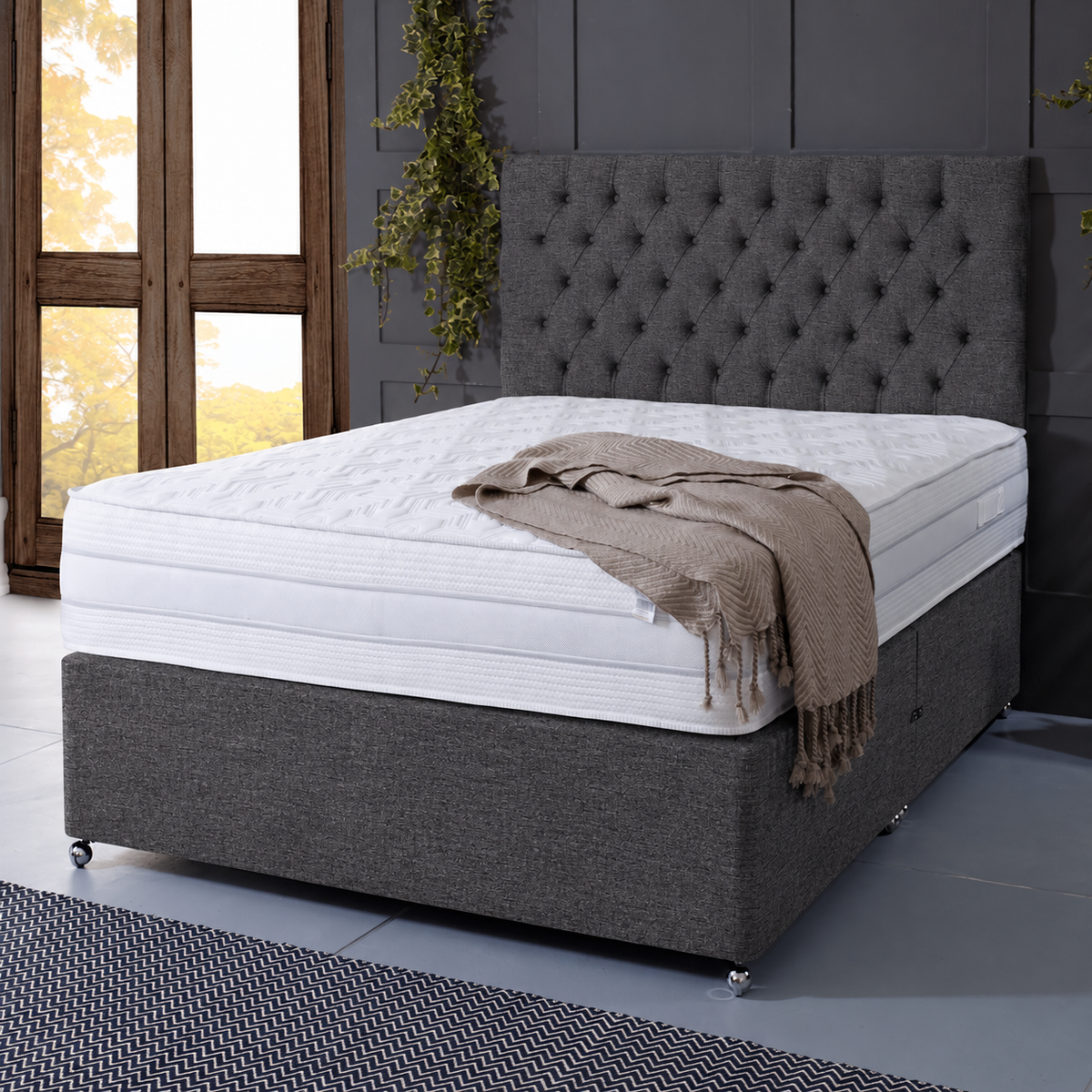 Balmoral Coal Divan Bed
