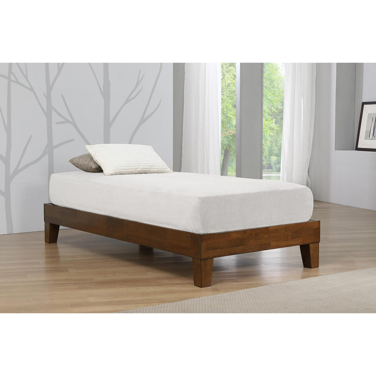 Charlie Platform Bed Rustic Oak