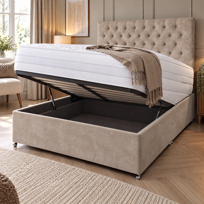 Monarch Mink Ottoman Bed
