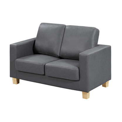 Chesterfield 2 Seater Sofa PU - Grey
