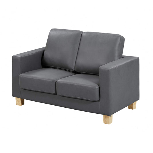 Chesterfield 2 Seater Sofa PU - Grey
