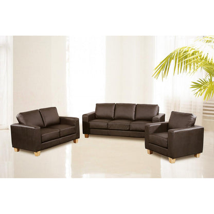 Chesterfield 3 Seater Sofa PU - Grey