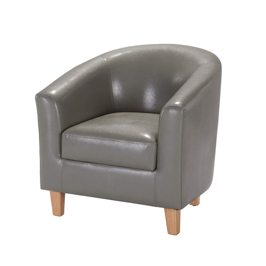Claridon 1 Seater Sofa PU - Grey