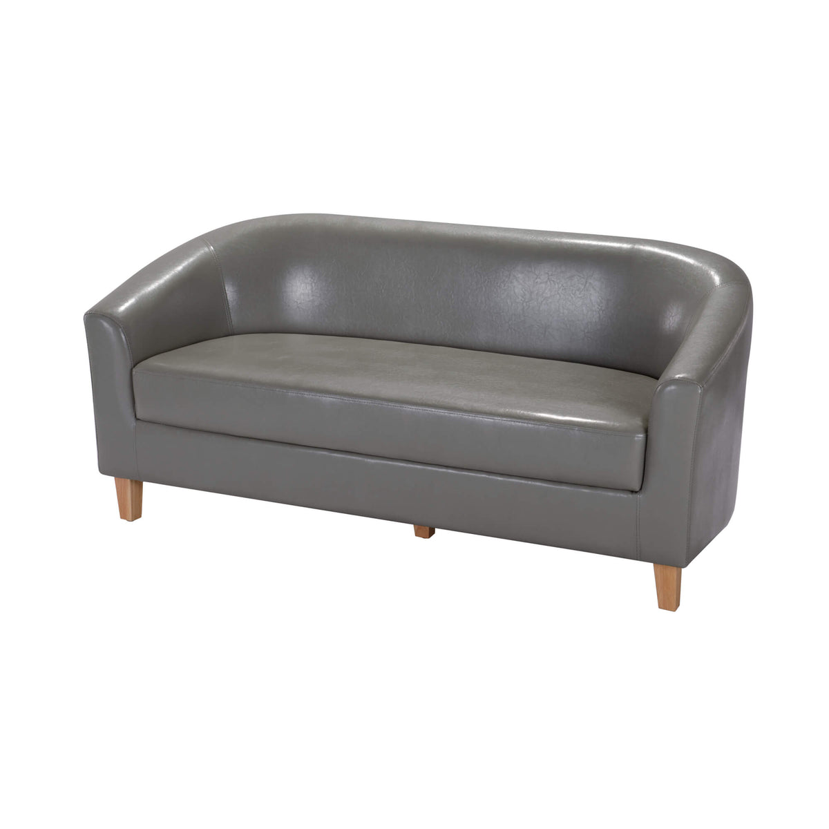 Claridon 3 Seater Sofa PU - Grey