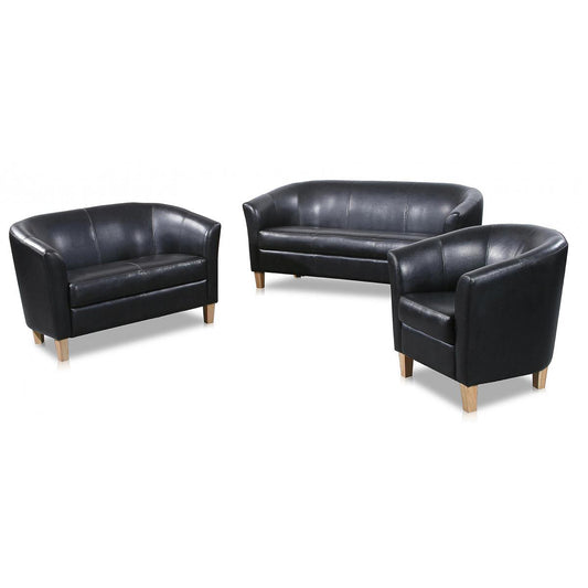 Claridon 3 Seater Sofa PU - Red