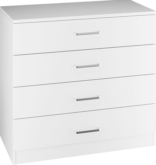 Dakota 4 Drawer Chest - White