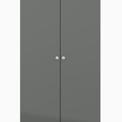 Denver 2 Door Wardrobe - Grey Gloss