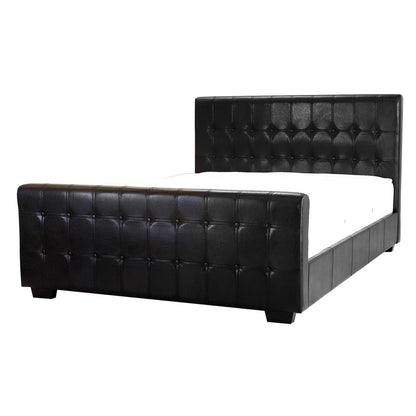 Dakar Button PU Bed - Black