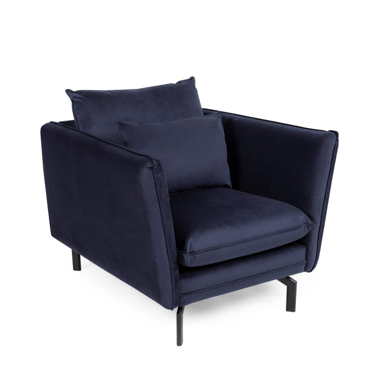 Elford Fabric Sofa 1S - Navy