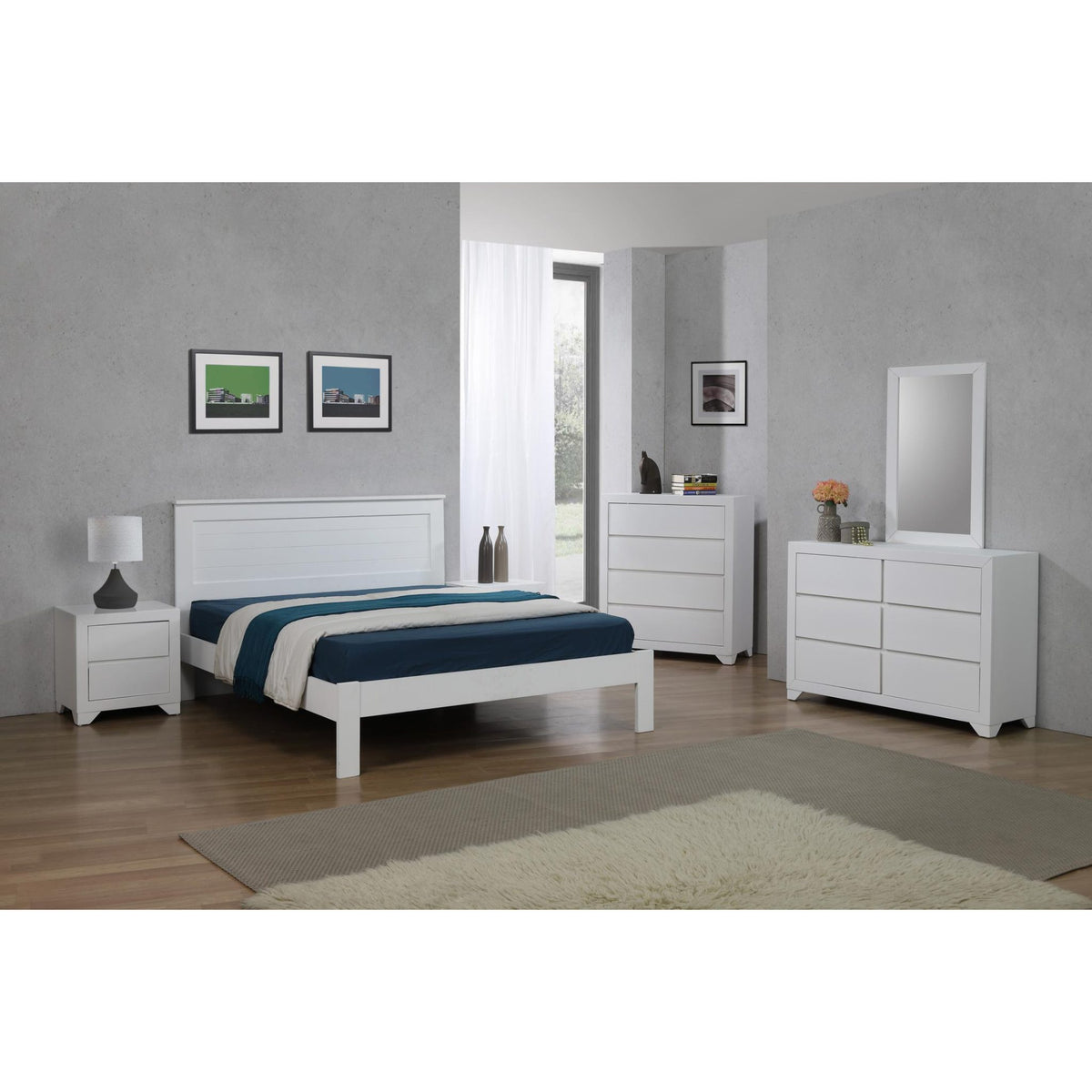 Etna Bed White