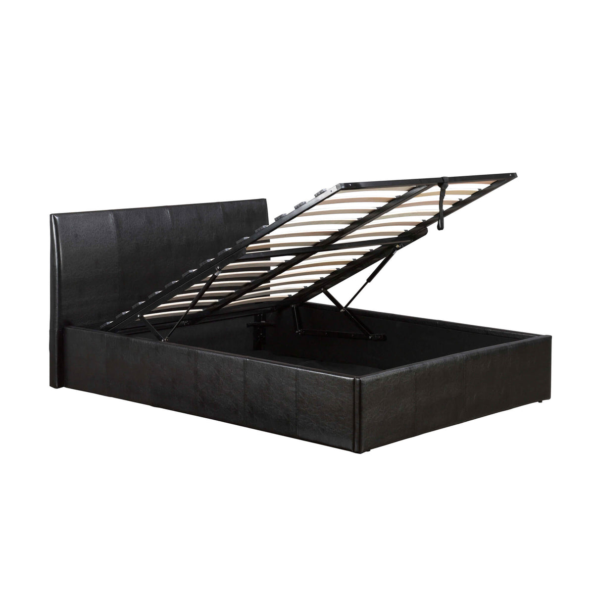 Fusion Storage PU Bed - Black