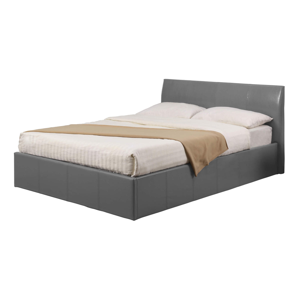 Fusion Storage PU Bed - Grey