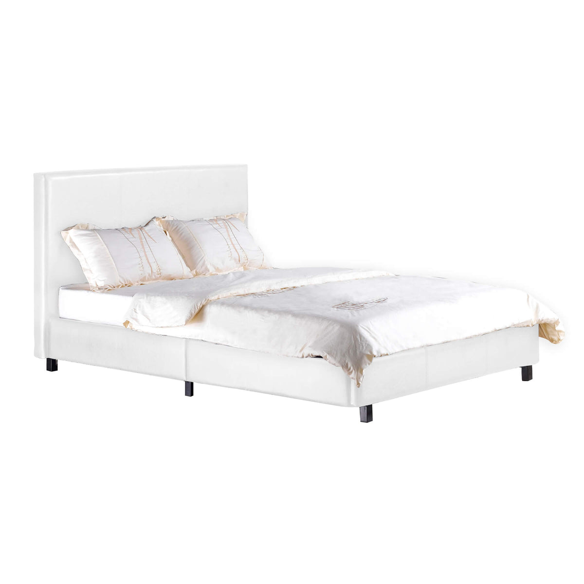 Fusion PU Bed - White
