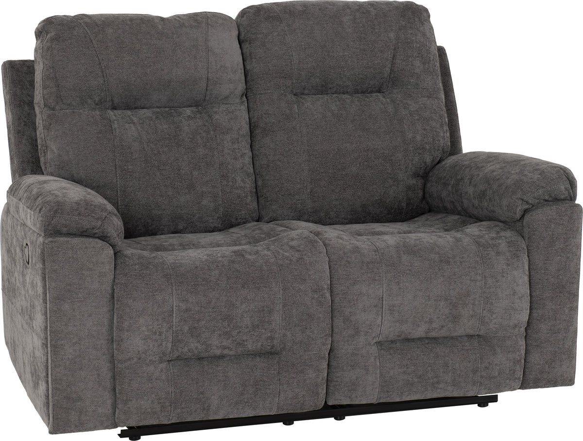 Guildford 2 Seater Recliner Sofa - Grey Fabric