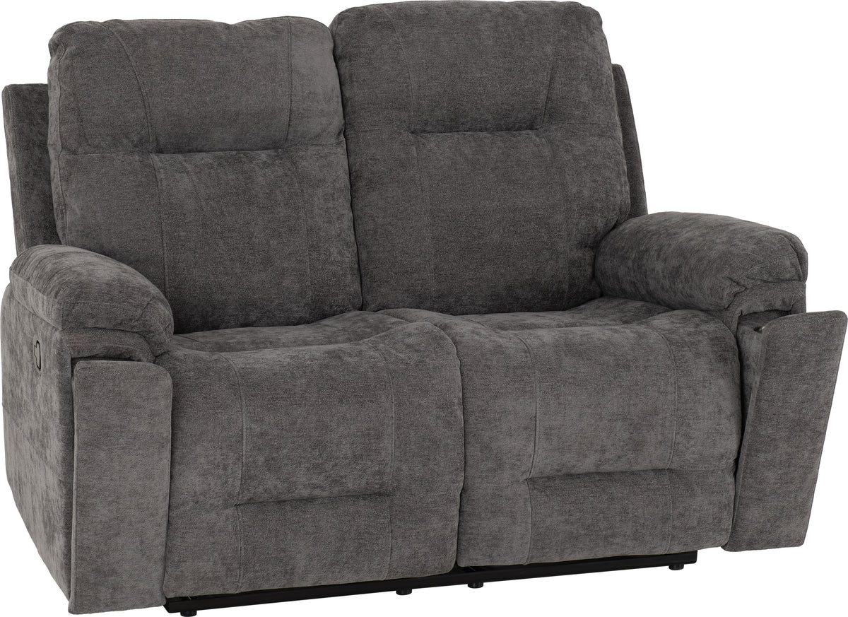 Guildford 2 Seater Recliner Sofa - Grey Fabric