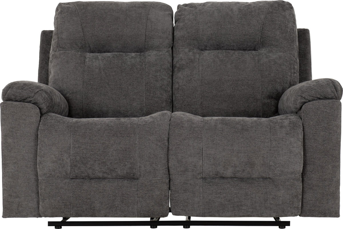 Guildford 2 Seater Recliner Sofa - Grey Fabric