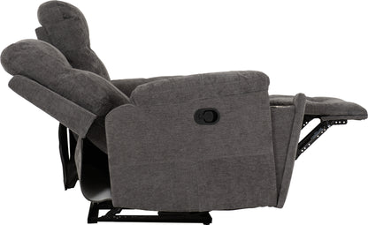 Guildford 2 Seater Recliner Sofa - Grey Fabric