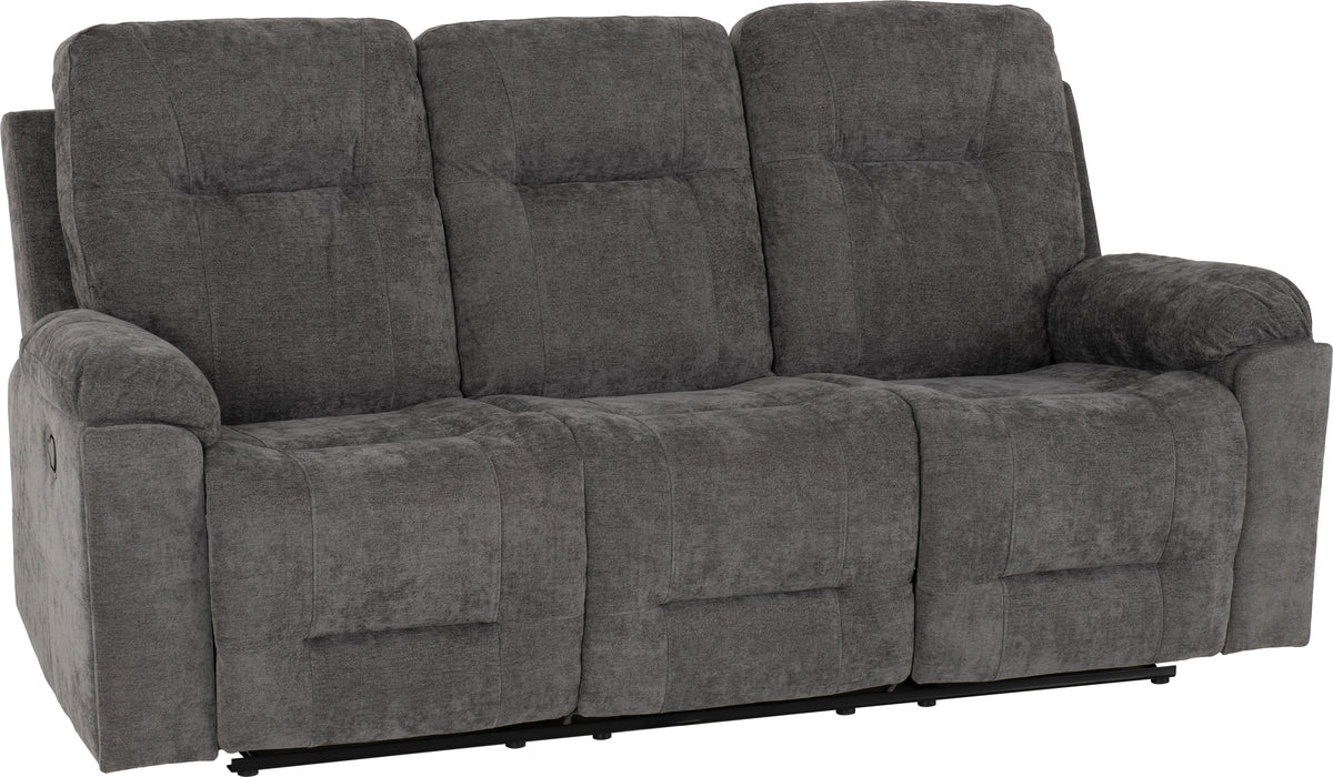 Guildford 3 Seater Recliner Sofa - Grey Fabric