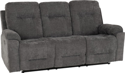 Guildford 3 Seater Recliner Sofa - Grey Fabric