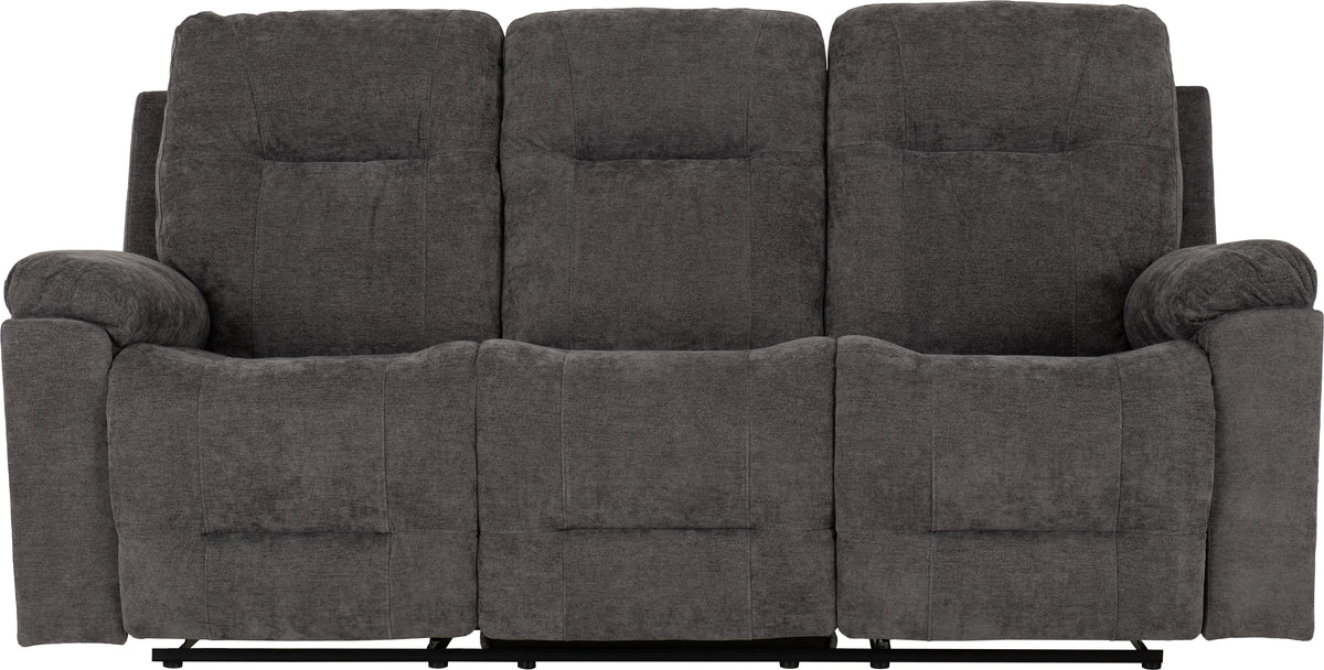 Guildford 3 Seater Recliner Sofa - Grey Fabric