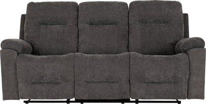 Guildford 3 Seater Recliner Sofa - Grey Fabric