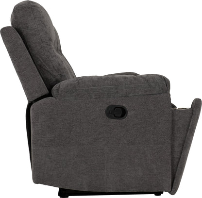 Guildford 3 Seater Recliner Sofa - Grey Fabric