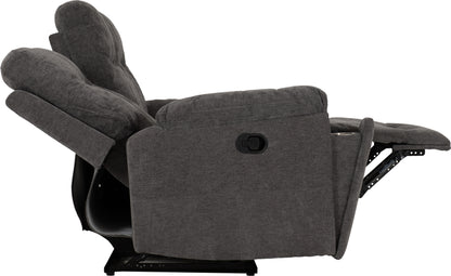 Guildford 3 Seater Recliner Sofa - Grey Fabric