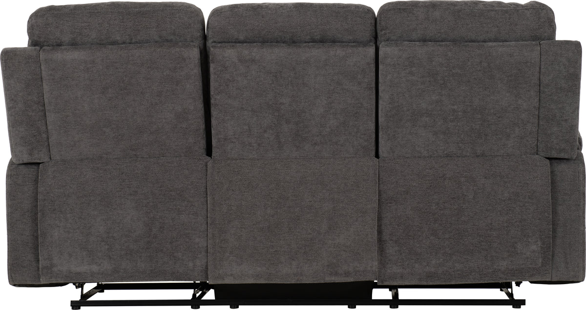 Guildford 3 Seater Recliner Sofa - Grey Fabric