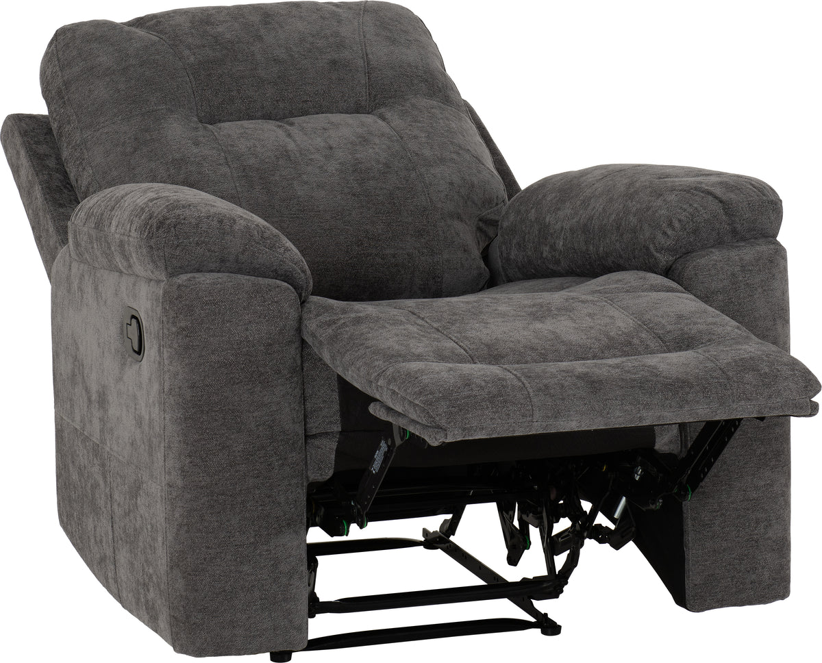Guildford Recliner Chair - Grey Fabric